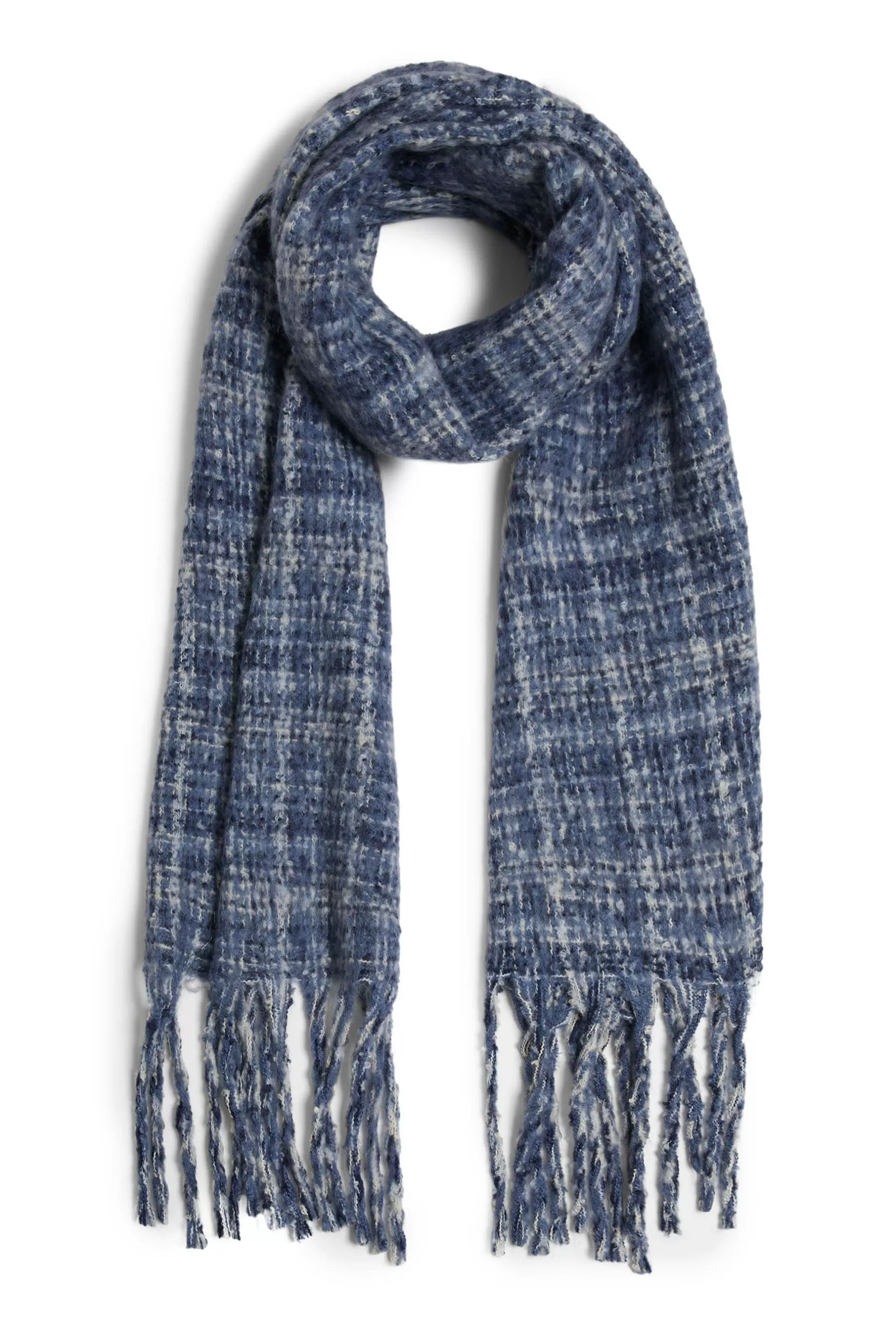 Check Detail Blanket Scarf Blue^James Lakeland Outlet