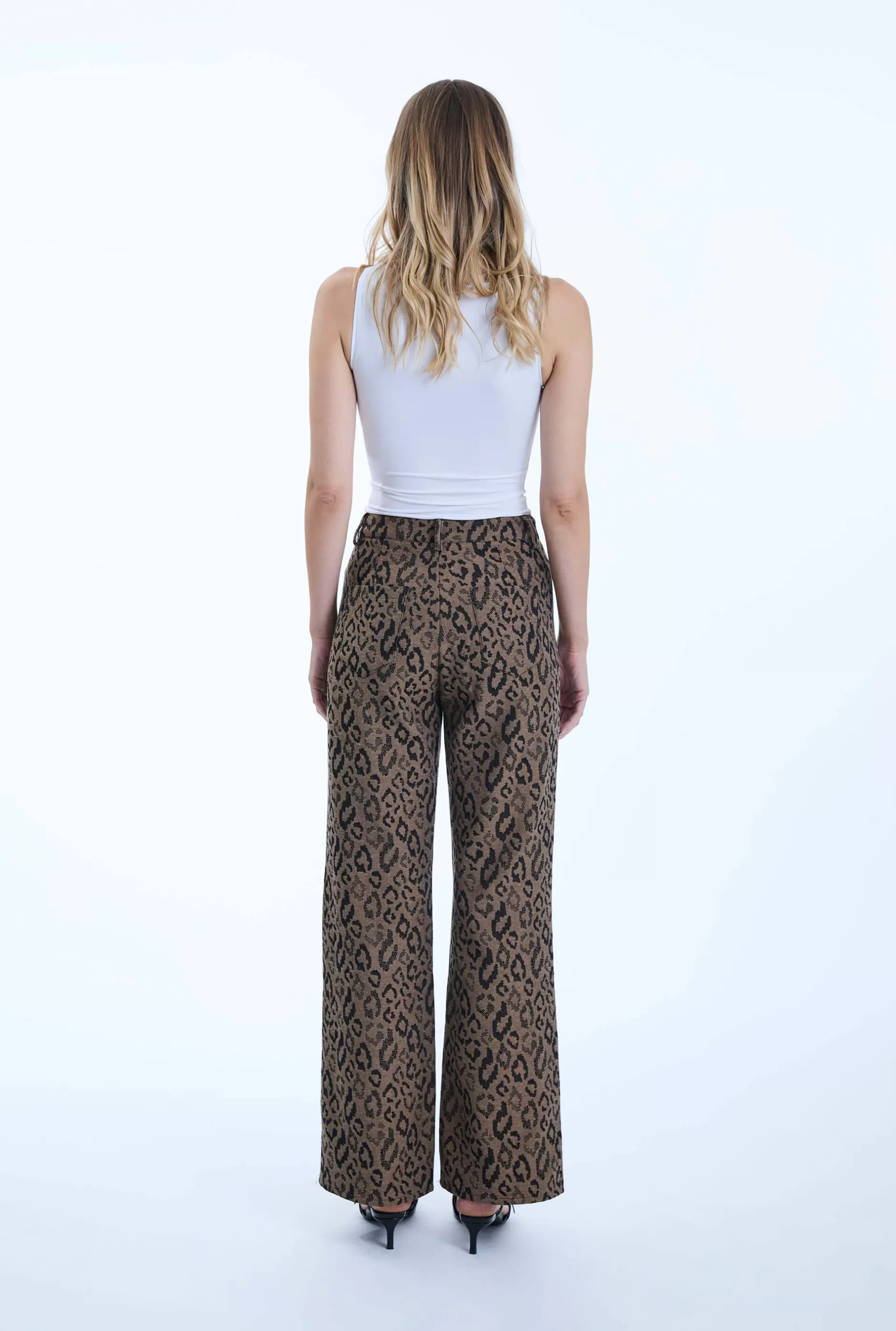 Leopard Print Detail Trousers^James Lakeland Flash Sale