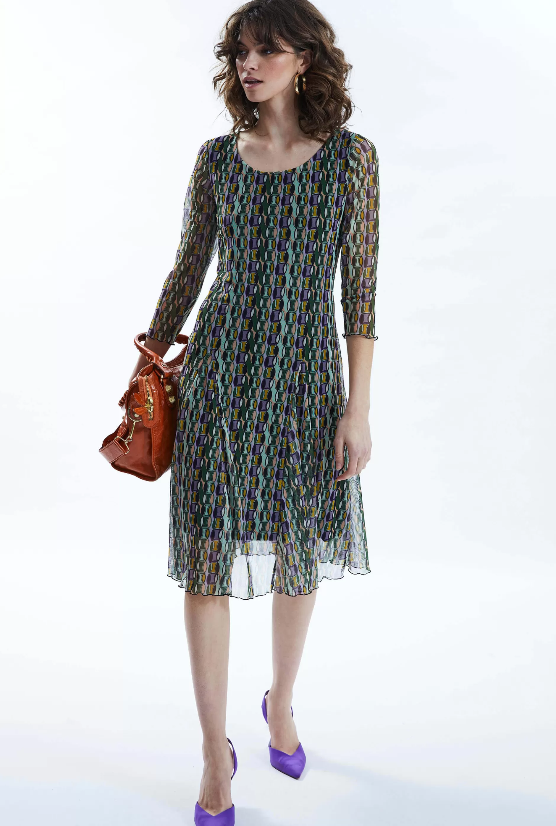 Sheer Sleeve Boho Dress^James Lakeland Sale