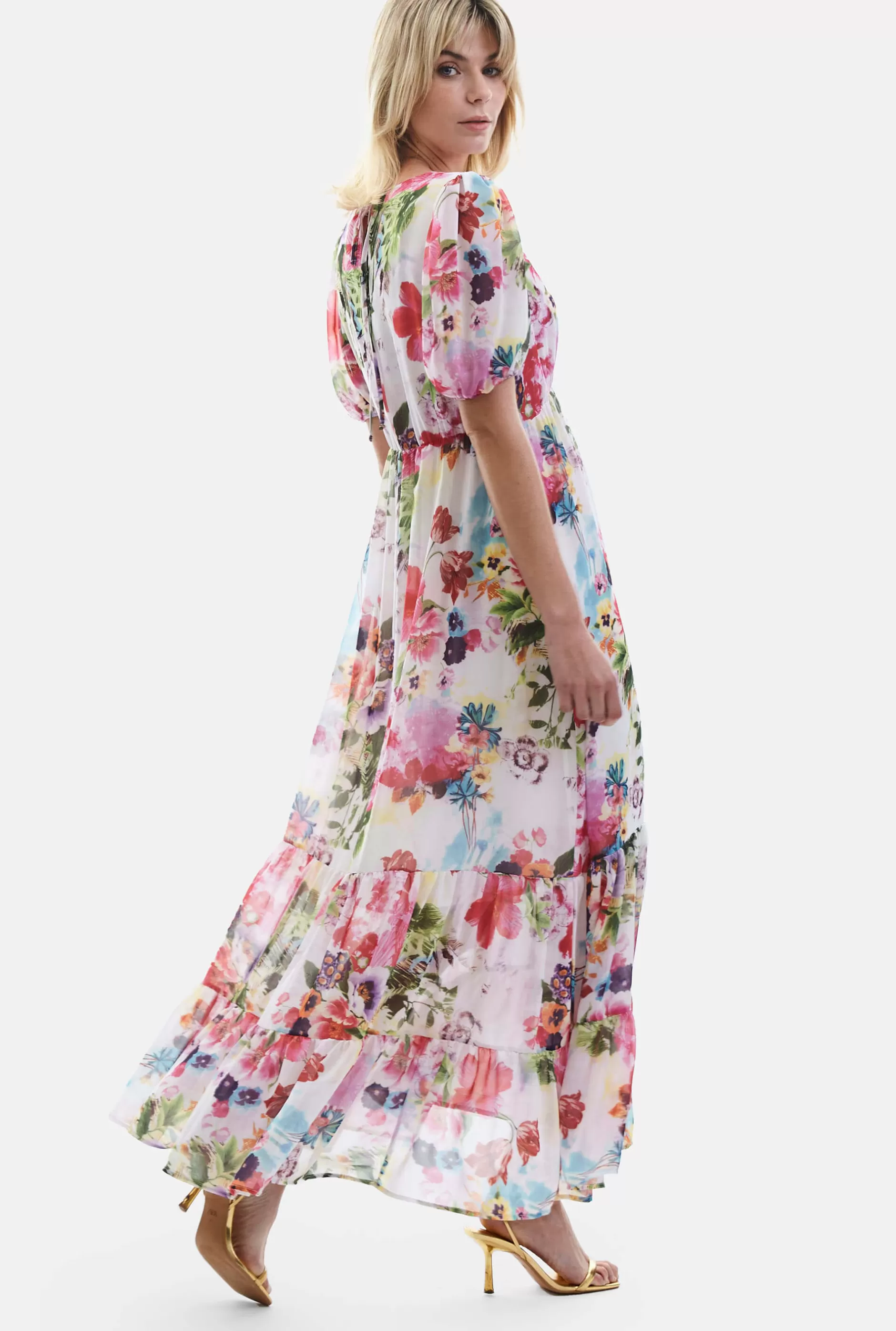 V-neck Floral Midi Dress^James Lakeland Flash Sale